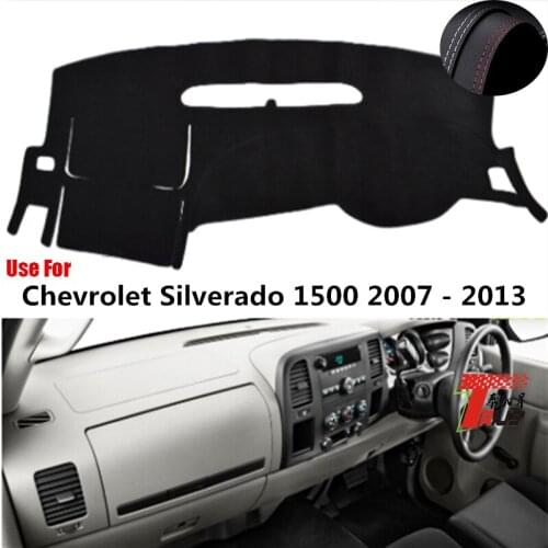 TAIJS Factory Classic Leather Car Dashboard Cover For Chevrolet Silverado 1500 2007 08 09 10 11 12 13 Right hand drive