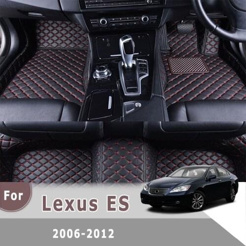RHD Carpets For Lexus ES ES350 ES240 2012 2011 2010 2009 2008 2007 2006 Car Floor Mats Interior Accessories Artificial Leather