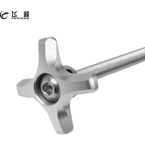 FEICHAO Metal Head M5 M6 M8 M10 Thread Plum Shape Thumb Tighten Screw Clamping Grip Knob Screw for Camera Photograph Accessories