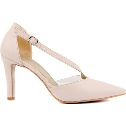Moxee-Beige Buckled Woman Spring Office Shoes Women High Heels Pump Slip on Sandals Sandalias Comfortable Ladies Tenis White High Heels