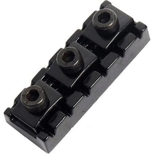 New 43mm Guitar Lock Lock Nut String Lock Nut Guitar Parts Metal Black With Spanner Black For Bridge System Accessories Screws