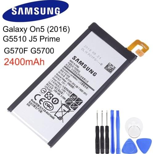 Original Replacement Phone Battery EB-BG570ABE For 2016 Edition Samsung Galaxy On5 G5700 G5510 J5 Prime 2400mAh