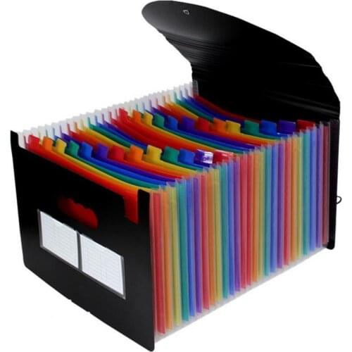 Pockets Expanding File Folder Works Accordion Office A4 Document Organizer Standing Accordions Folder for Documents Busine