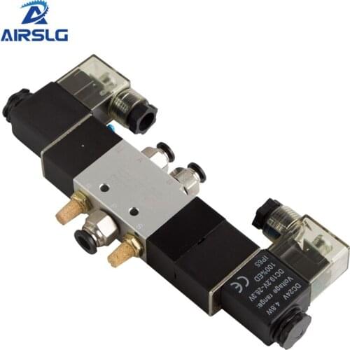 Airtac Type 4V230C-08 5 Way 3 Position 1/4" Pneumatic Solenoid Valve DC12V DC24V AC110V AC220V
