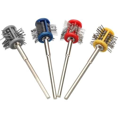 Pro Texturning Brushes Professional Polishing Grit Mounted Matt Wire Brush Jewelry Brush With Handle DIY Jewelry Making Tools