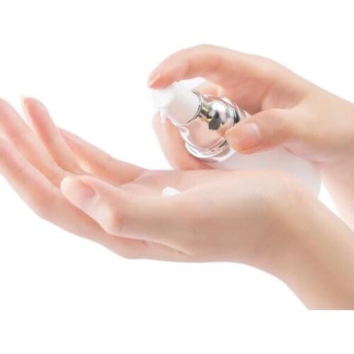 20PCS Travelling cosmetic packaging 1PC Empty airless pump plastic bottles vacuum pressure emulsion bottle with lotion pump on