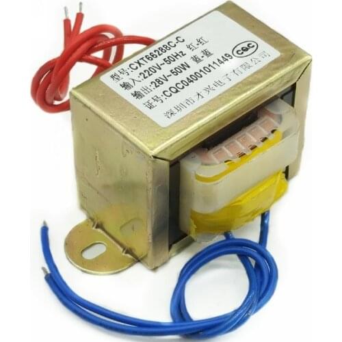 EI66-50W type DB-50VA 50W 220V to 28V 1.8A AC28V power transformer AC 28V