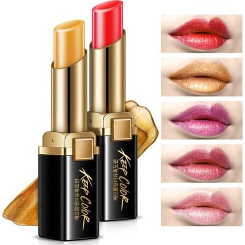 HOREC Ryukin Shine Moisturizer Makeup Lipstick, Long-lasting Waterproof Lips stick Nude LipBalm 5 Colors options make up Lips