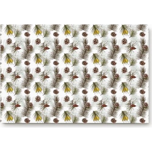 Pine Cone Merry Christams Bath Rugs Christmas Doormat Non-Slip Door Mat Carpet Bathroom Accessories Customizable