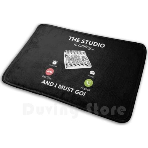 The Studio Is Calling And I Must Go Sound Board Engineer Gear Carpet Mat Rug Cushion Soft Recording Artist Artist