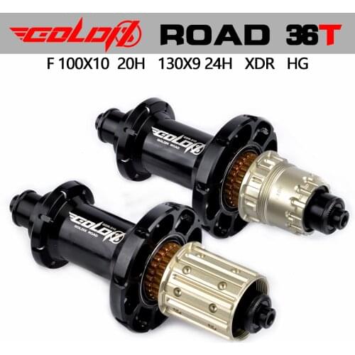 GOLDIX road disc brake sealed bearing hub 20H 24H quick release XDR HG compatible SHIMANO SRAM DT350 KOOZER ZTTOM30 ratchet 36T