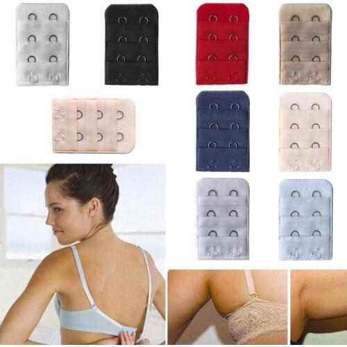 Women Bra Strap Extender 3 Rows 2 Hooks Spacing Clasp Brassiere Sewing Tools New