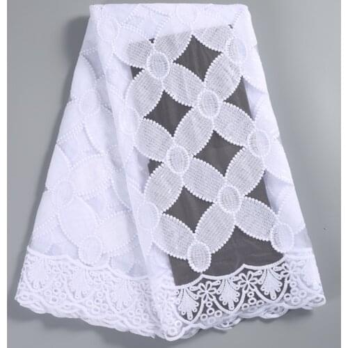 Zhenguiru High Quality Milk Silk French Lace Fabric White African Lace Fabric Tulle Sequin Nigerian Fabric For Women Party A2228