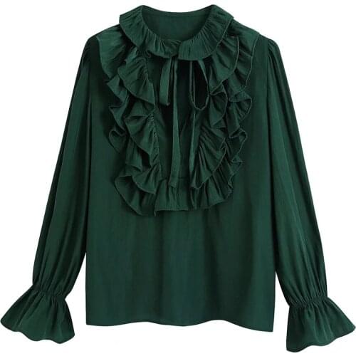 Женские рубашки с рюшами Xikom China At AliExpress