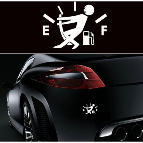 Car Sticker Funny Pull Fuel Tank Pointer To Full Car Sticker Decal Car Sticker Multifunction Cartoon Car Decoration