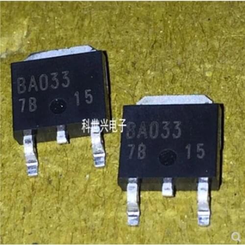 10pcs/lot BA033 BA033FP TO-252 Low saturation voltage type 3-pin regulator