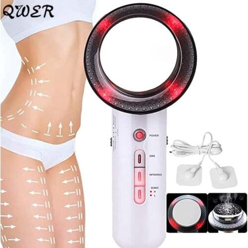 3 in 1 Ultrasound Cavitation EMS Body Slimming Massager Device Infrared Weight Loss Fat Burner Face Lifting Tool Beauty Machine