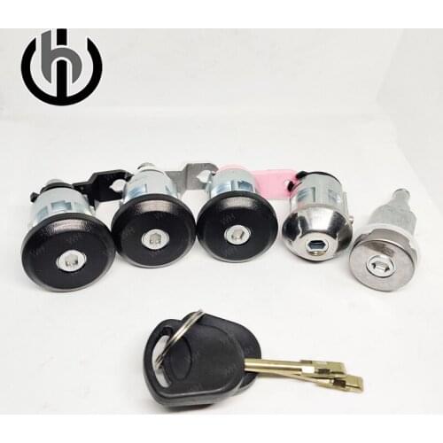 5pcs /set Full Left Right Lock Set Front Rear Door Ignition w/2 Keys For Ford Transit MK4 Mk5 1994-2000 95VBH22050TF