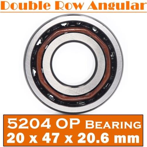 5204 OPEN Bearing 20 x 47 x 20.6 mm ( 1 PC ) Axial Double Row Angular Contact 5204 3204 3056204 Ball Bearings
