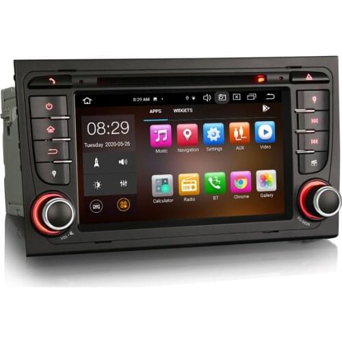 7" Android 10.0 OS Car DVD Multimedia GPS Radio System Player for Audi A4 2000-2008 & Audi S4 2003-2008 & Audi RS4 2002-2008