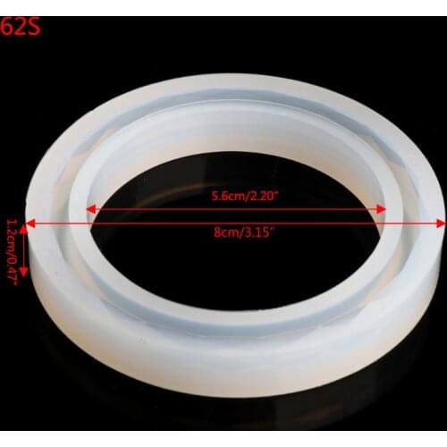 97QE Round Silicone Mold Resin Bracelet Bangle For DIY Jewelry Casting Mould Tools