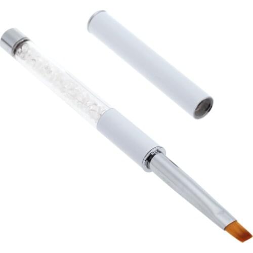 BQAN Fashion Nail Art Pen Acrylic Handle Rhinestone Diamond Nail UV Gel Salon Flat Brush