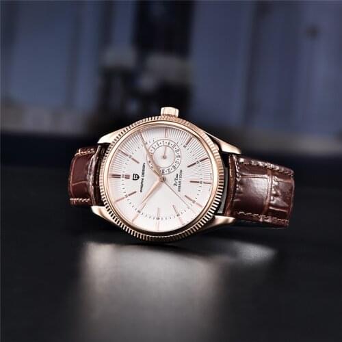 2021 Top Brand PAGANI DESIGN Mens Watch Luxury Quartz Mechanical Timekeeping Watch Mens Leather Japan VH65 Waterproof Clock