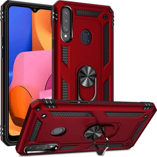 For Samsung A20s Case Cover Armor Military Shockproof Magnet Holder Case for Samsung Galaxy A20s Samsung A 20s Samsung A 20 s