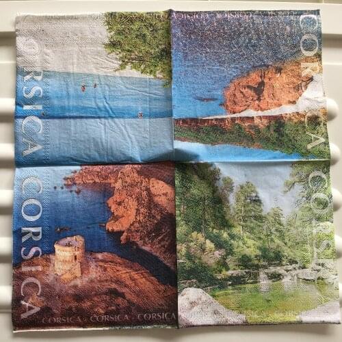 Decoupage wedding servilletas vintage napkins paper elegant tissue beautiful landscape birthday party towel decor 20 3-ply