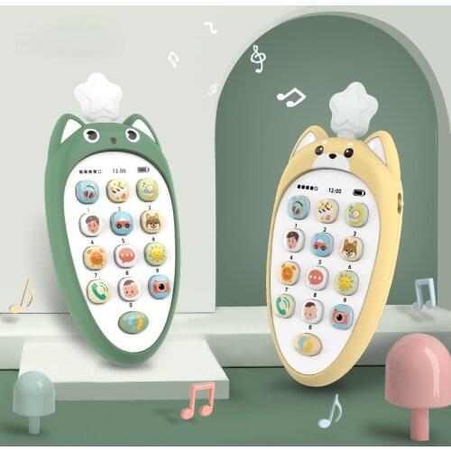 Baby Music Phone Cartoon Early Education Learning Toy Sound Machine Electric Mobile Sleeping Artifact Simulation Toy Phone