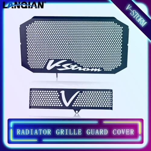 For Suzuki V-STORM 650 VSTORM 650 DL 650 2004-2011 Motorcycle Aluminum Radiator Grille Guard Cover Protector Accessories