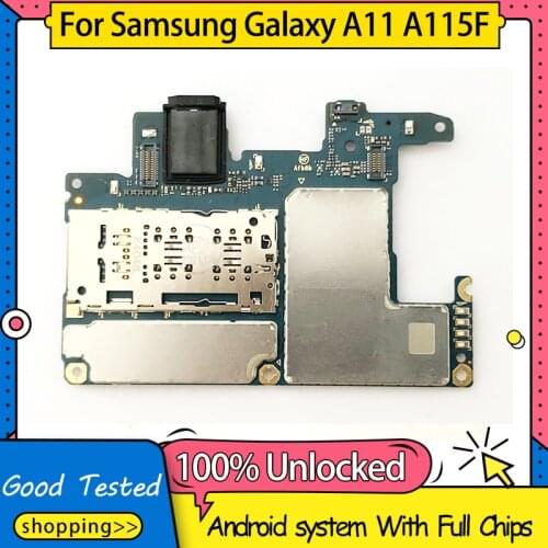 For Samsung Galaxy A11 A115F Logic Board Factory Unlock Mainboard For Samsung Galaxy A11 A115F Motherboard With Full Chips