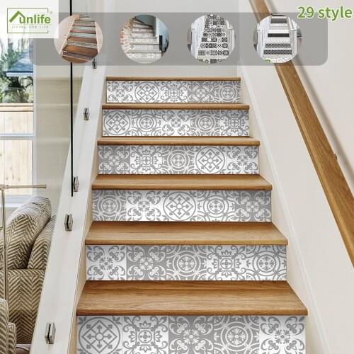 Funlife® Floor Sticker Removable Peel & Stick Self-Adhensive Stairway Kitchen Anti-Slip Decorative Home Waterproof Stair Sticker