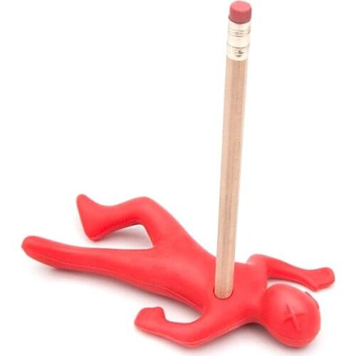 Creative Stationery Vent Pen Holder Release Stress Abreaction Red Penholder