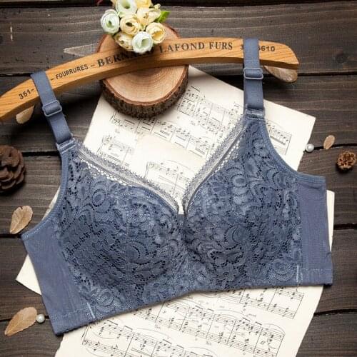 Lace Bra Sexy Lingerie Massage Cup Women Bra Sexy Floral Female Brassiere Fashion Ladies Underwire Underwear Black Beige