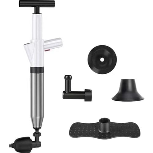 Pipe Plunger Drain Clog Remover Multi-Function High Pressure Plunger Opener Pump For Toilets Bathroom Shower Sink Floor Drain