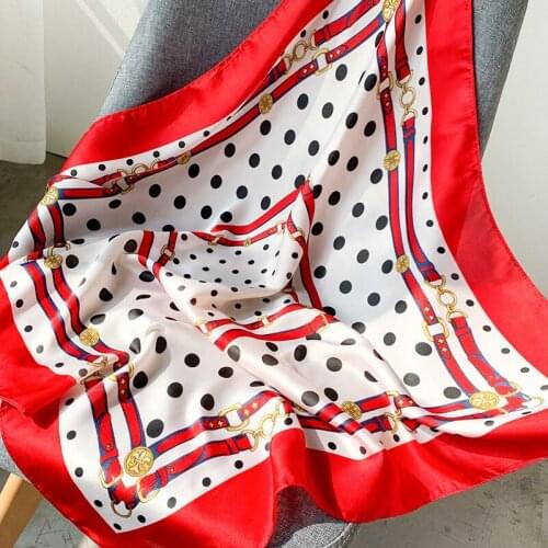 Fashion Spring And Autumn 2021 Lady Square Scarf New Tourism Sunscreen Shawl Women Silk Scarves Luxury Print Muslim Headcloth