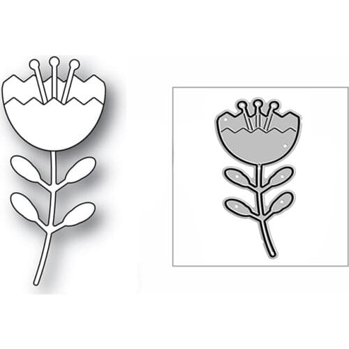 New Tulip Flower Plant 2020 Metal Cutting Dies for DIY Scrapbooking Paper Decorative and Card Making Embossing Craft No Stamps