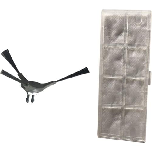 Original filter and side brush for QQ2 series CLEANMATE robot vacuum cleaner, 2pc side brush +4pc side brush