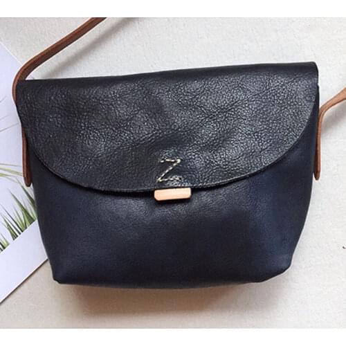 The first layer of leather retro shoulder messenger bag simple literary soft leather genuine leather female bag