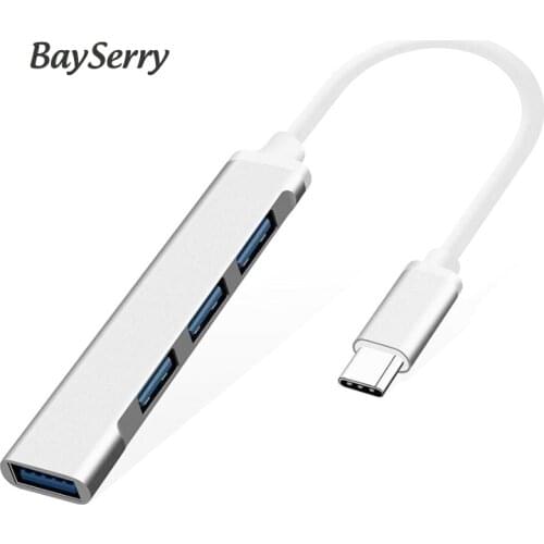 USB Hub C USB 3.1 Hub USB-C Splitter Accessories 4 Port Multi Splitter Adapter OTG USB Type-C Hub 3.0 for MacBook Pro/Air Lenovo