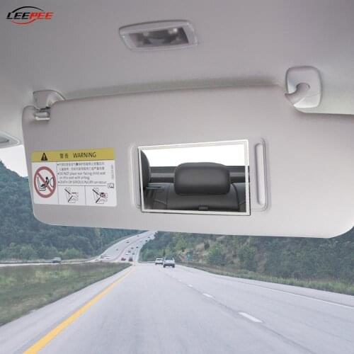 110x65mm Stainless Steel Car Interior Makeup Mirror Seat Back Sun Visor Mounting Anti Fragile Portable Kit 4x4 Auto Accessories