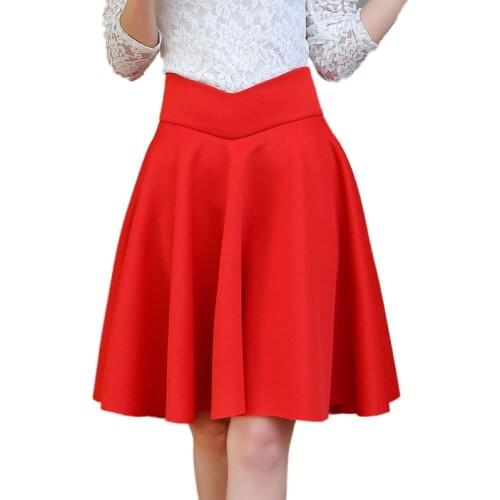 Women Casual Space Cotton/Brocade Skirts 2021 Spring Summer Korean Style Solid Elegant High Waist A-Line Midi Skir Plus Size