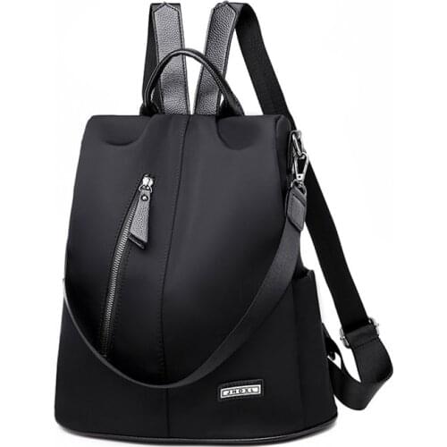 Women Anti-theft Backpack Waterproof Fabric Large Female Shoulder Bag Large Capacity Simple Style Casual Mochila Travel