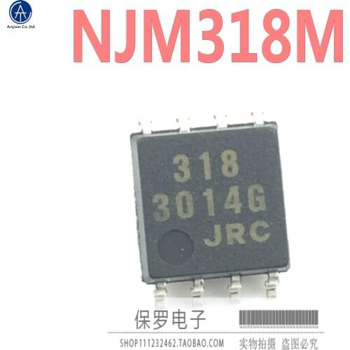 10pcs 100% orginal and new operational amplifier NJM318M NJM318 JRC318 SOP-8 in stock