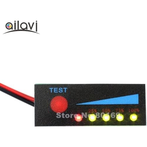 10pcs/lot 1S 3.7V Lithium Polymer Battery Tester LED Indicator Remaining Power Percentage Smart Battery Display Board