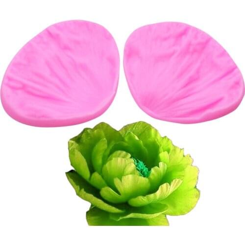 3D Peony Flower Petals Silicone Mold DIY Oven Baking Fondant Cake Decorating Tools Chocolate Gumpaste Candy Food Grade Moulds