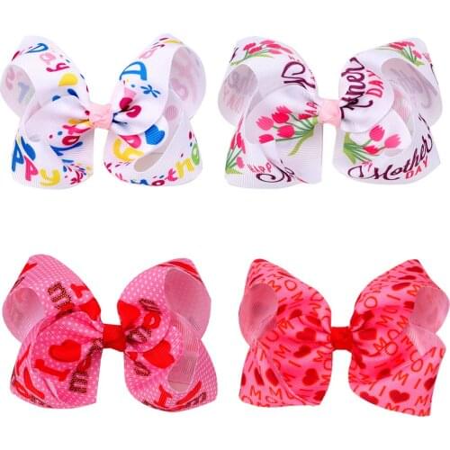 Oaoleer Grosgrain Ribbon Mini Hair Bows With Clip Colorful Ribbon Grosgrain Hair Bow With Clips For Kids Girls Hair Accessories