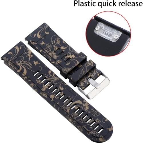 20/22/26mm Quick Release Silicone Easyfit Replacement Silicagel Band Strap For Garmin Fenix 6 6X 6S Pro 5X 5 5S plus S60 watch