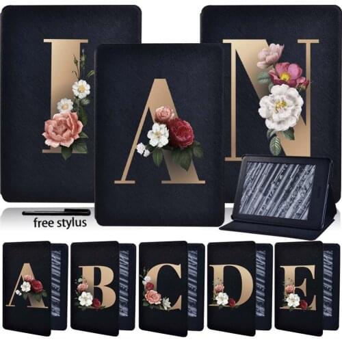 Tablets Case for Amazon Kindle Paperwhite 4/ 3 /2/1/Kindle (10th/8th) Gen PU Leather Stand Cover Case + Free Stylus